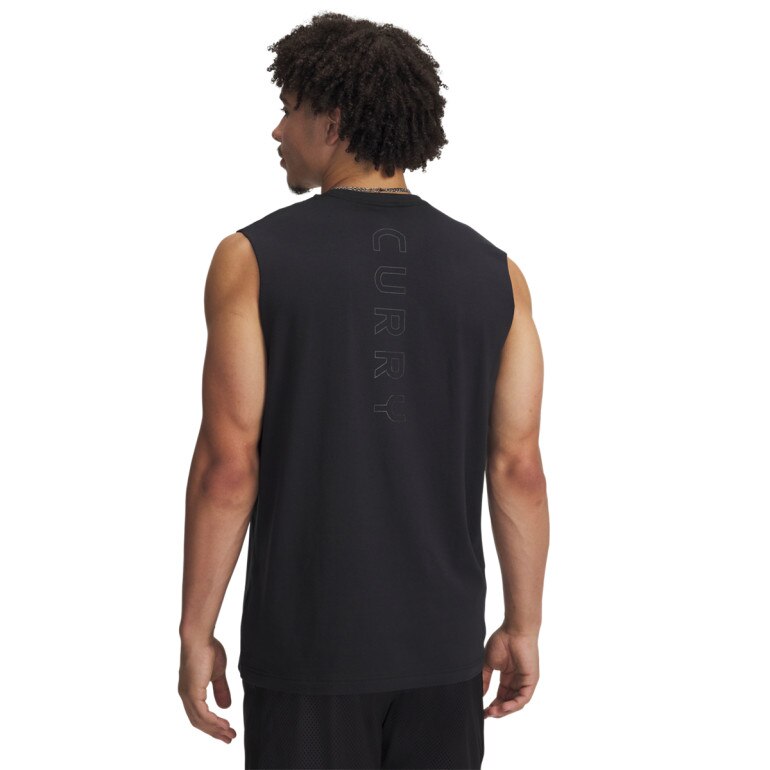 Męski top do koszykówki Under Armour Curry SLVS Tee - czarny