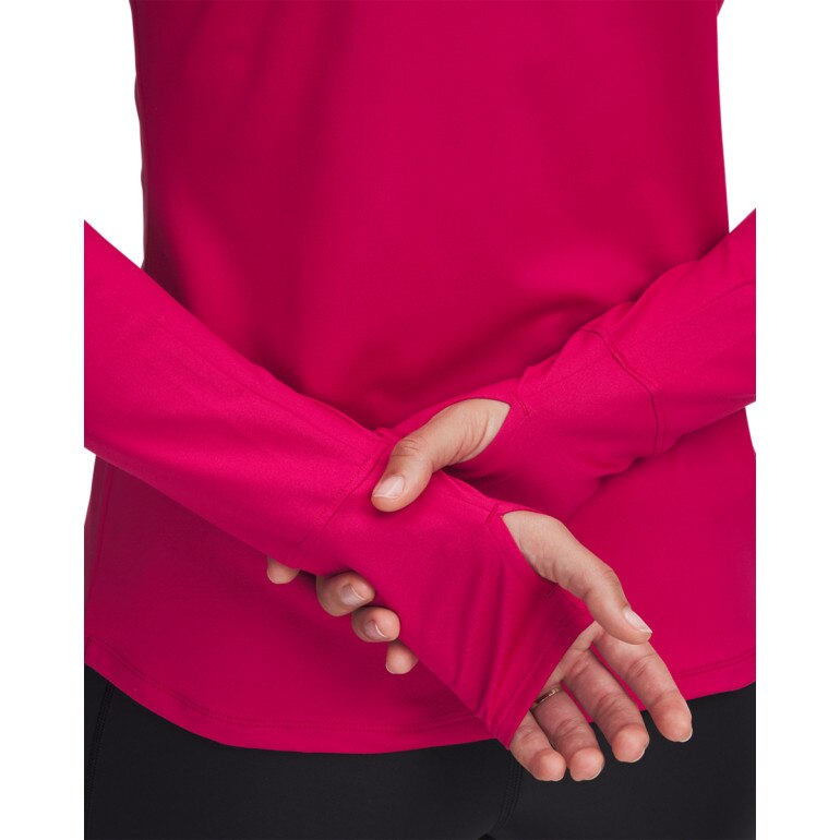 Damska bluza do biegania nierozpinana bez kaptura Under Armour UA Launch Pro Half Zip - różowa
