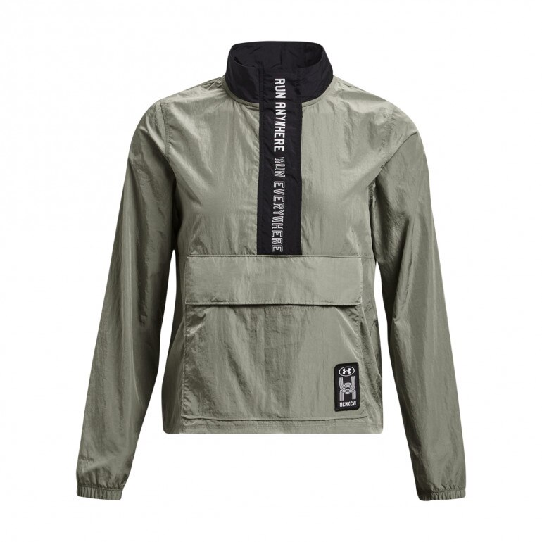 Damska bluza do biegania Under Armour UA Run Everywhere Layer - oliwkowa