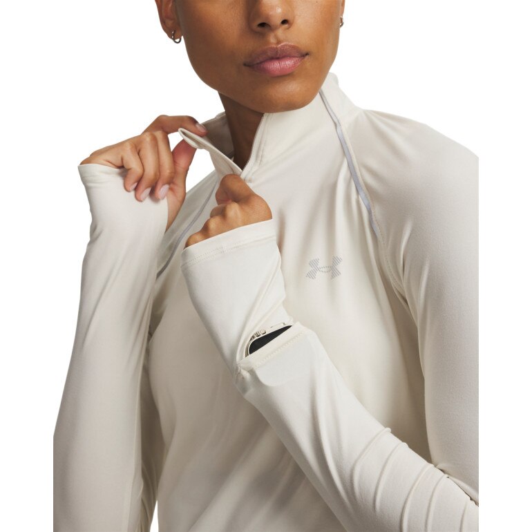 Damska bluza do biegania Under Armour UA Velociti Half Zip - kremowa