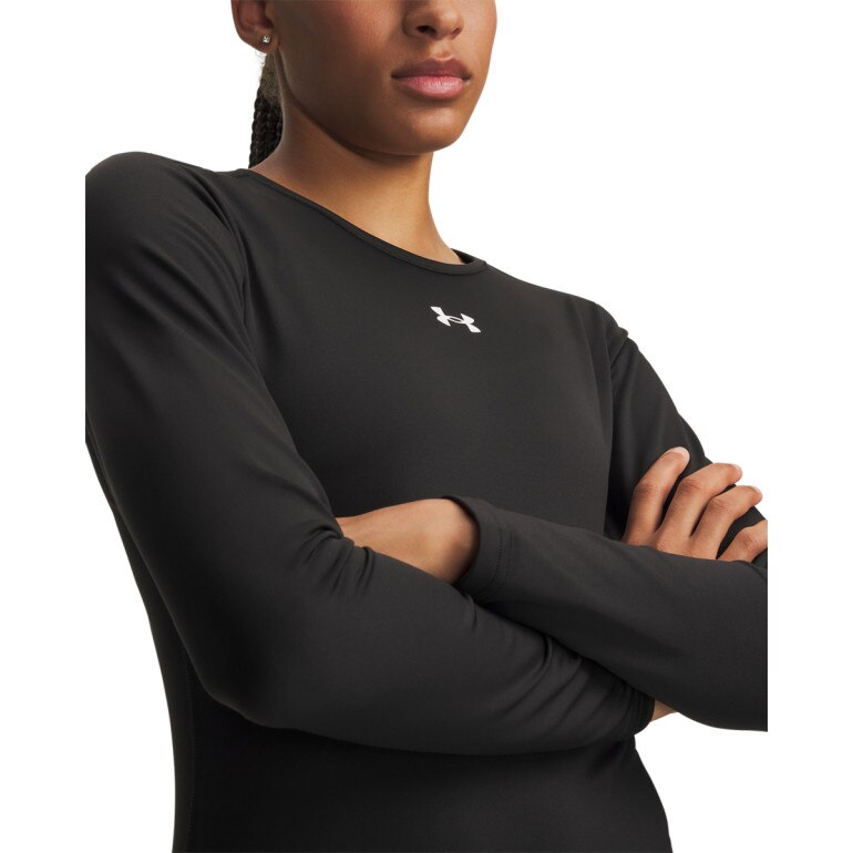 Damska bluza treningowa bez kaptura Under Armour UA ColdGear Crew - czarna