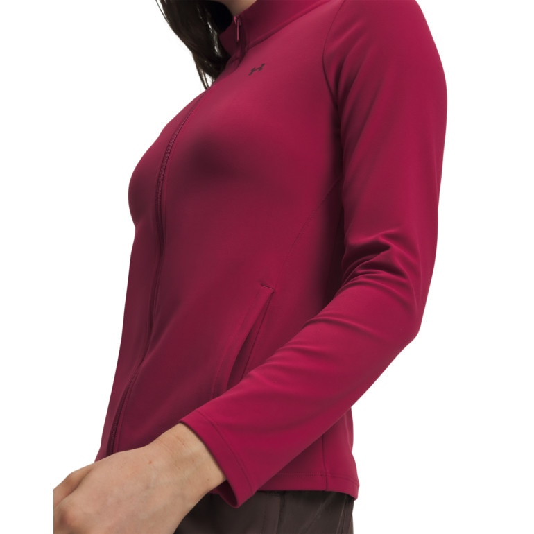 Damska bluza treningowa Under Armour Motion FZ - burgundowa