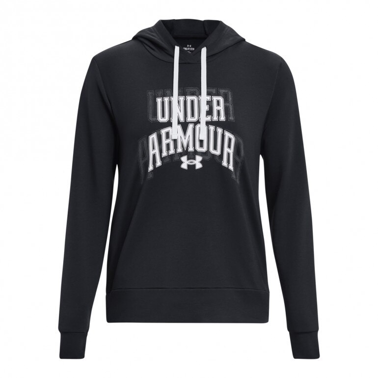 Damska bluza treningowa Under Armour UA Rival Terry Graphic Hoody - czarna