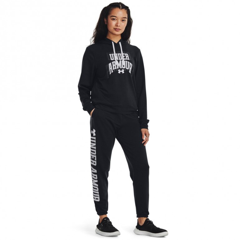 Damska bluza treningowa Under Armour UA Rival Terry Graphic Hoody - czarna