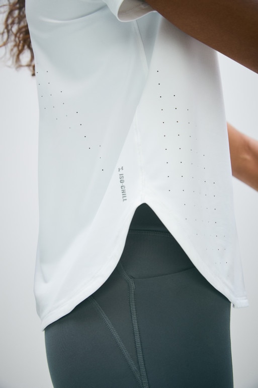 Damska koszulka do biegania Under Armour UA Launch Elite - biała 
