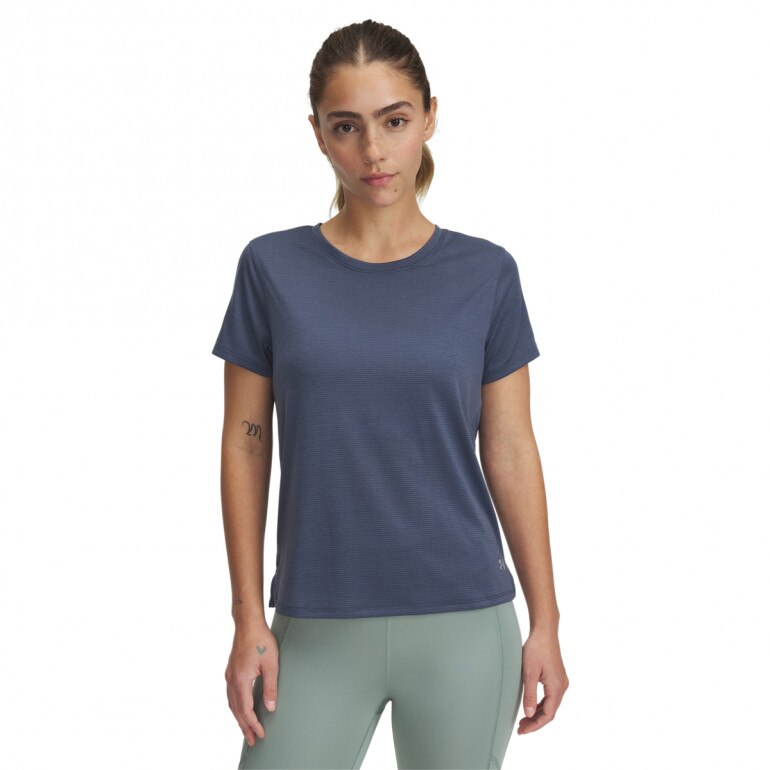 Damska koszulka do biegania Under Armour UA Launch Shortsleeve - szara