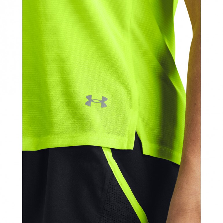 Damska koszulka do biegania Under Armour UA Launch Shortsleeve - zielona 
