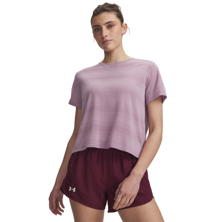 Damska koszulka do biegania Under Armour UA Velociti Shortsleeve - fioletowa