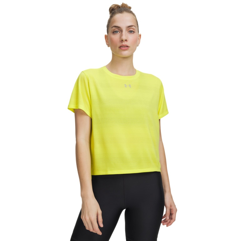 Damska koszulka do biegania Under Armour UA Velociti Shortsleeve - żółta