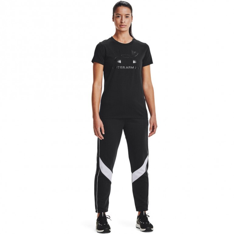 Damska koszulka z nadrukiem Under Armour UA Rival Logo SS - czarna
