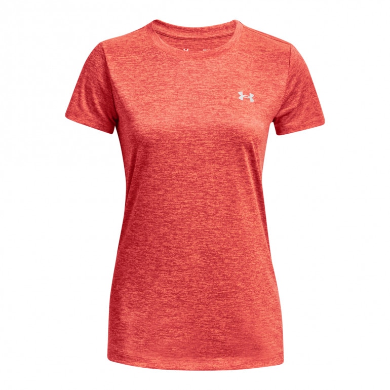 Damska koszulka treningowa UNDER ARMOUR Tech SSC - Twist - pomarańczowa