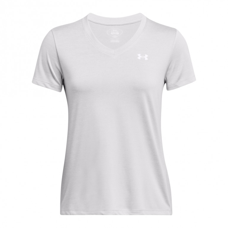 Damska koszulka treningowa Under Armour Tech SSV- Twist - szara