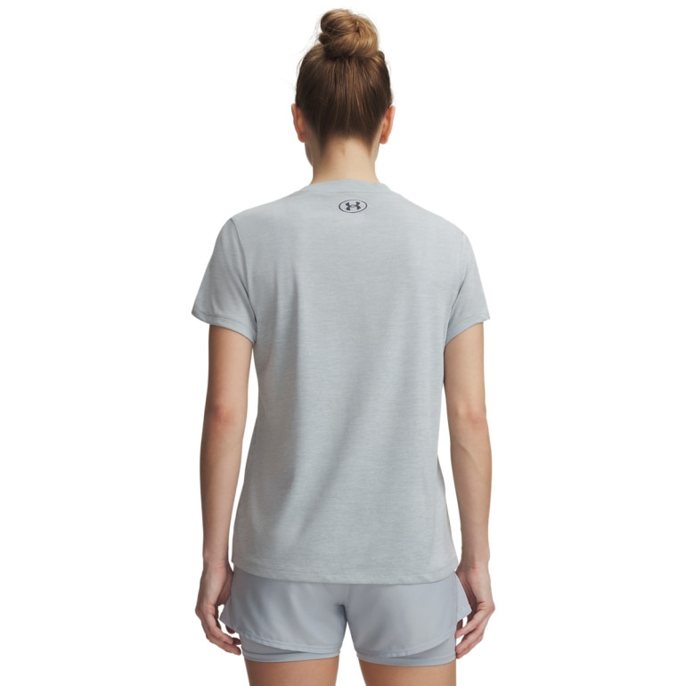 Damska koszulka treningowa Under Armour Tech SSV - Twist - niebieska