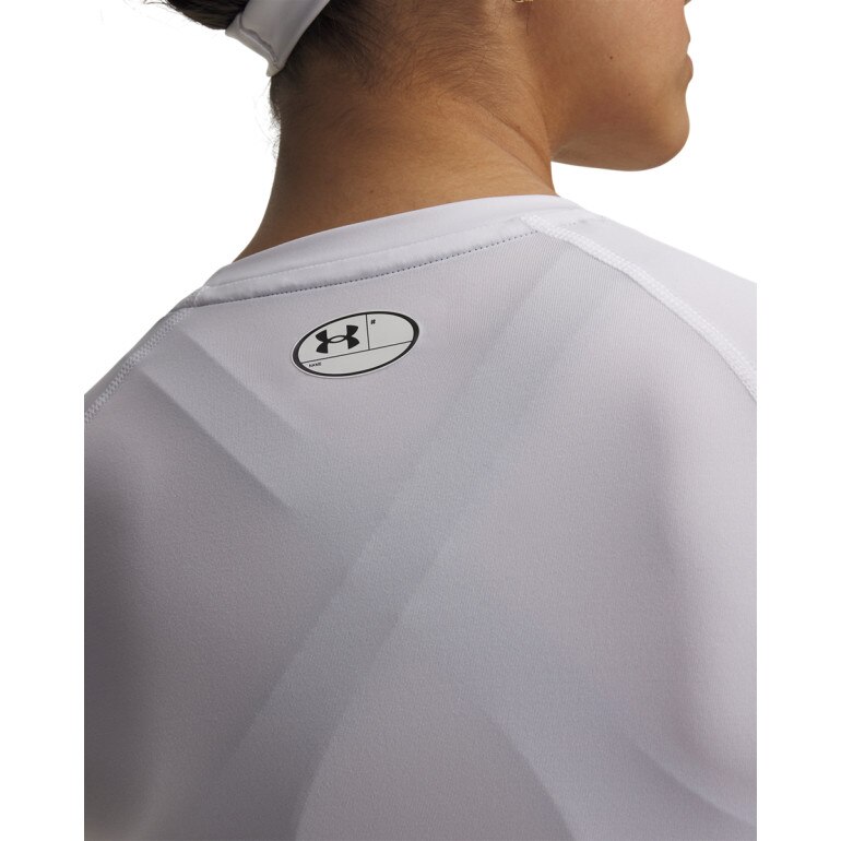 Damska koszulka treningowa Under Armour UA HG Authentics Comp SS - biała