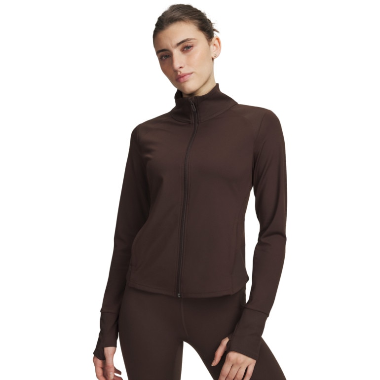 Damska kurtka treningowa Under Armour Meridian Jacket - brązowa