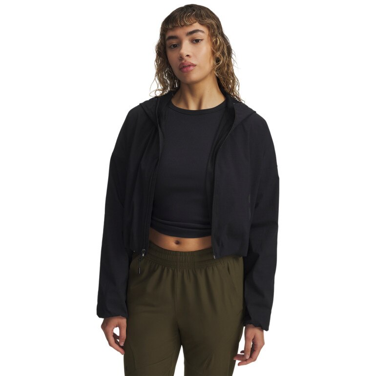 Damska kurtka treningowa Under Armour Unstoppable Woven Ripstop - czarna