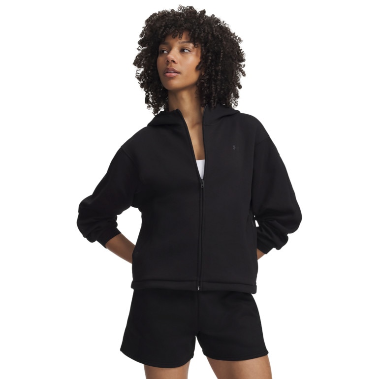 Damska kurtka Under Armour Unstoppable Fleece FZ Jkt - czarna