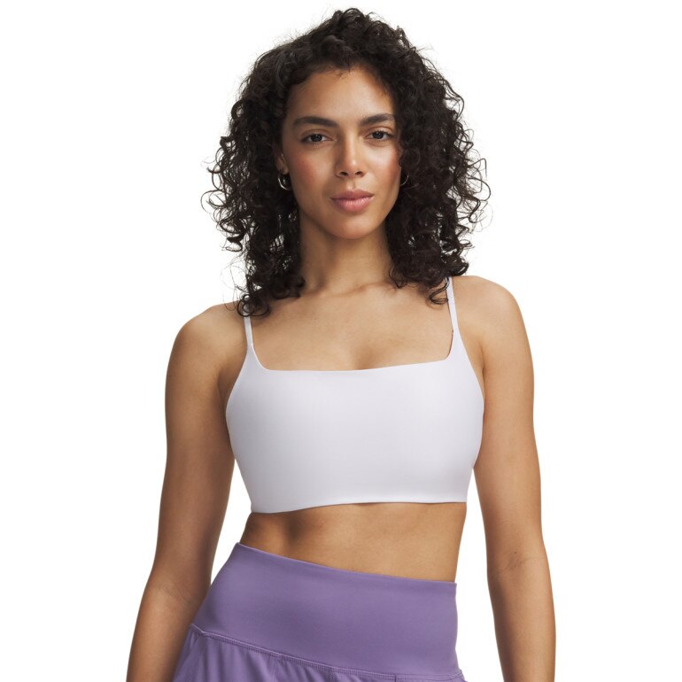 Damski biustonosz treningowy Under Armour Open Back Bralette - biały