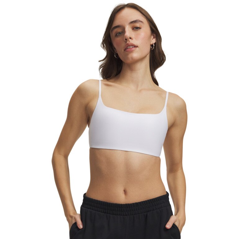 Damski biustonosz treningowy Under Armour Open Back Bralette - biały