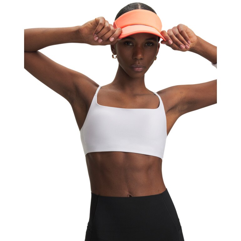 Damski biustonosz treningowy Under Armour Open Back Bralette - biały