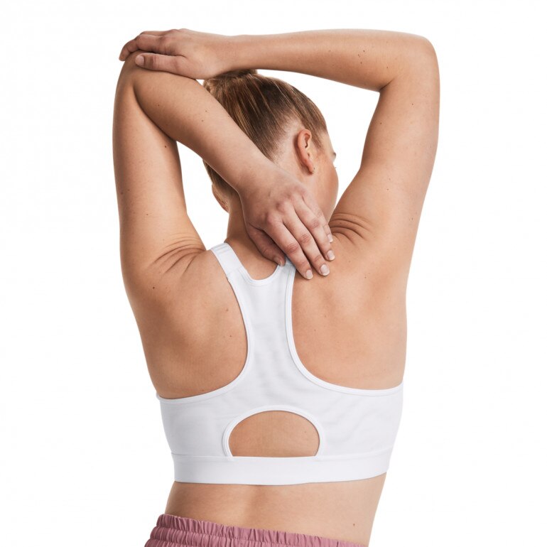 Biustonosz treningowy Under Armour UA HeatGear High - biały 