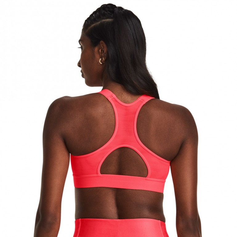Biustonosz treningowy Under Armour UA HeatGear High - łososiowy 