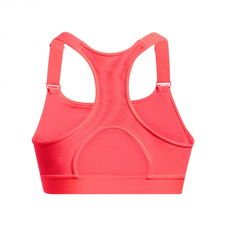 Biustonosz treningowy Under Armour UA HeatGear High - łososiowy 