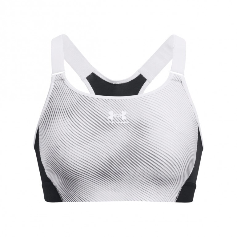 Biustonosz treningowy Under Armour UA HG Armour High Print - szary 