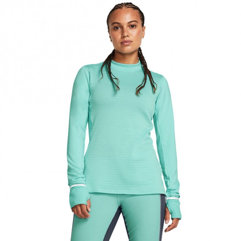 Damski longsleeve do biegania Under Armour UA Qualifier Cold LS - miętowy