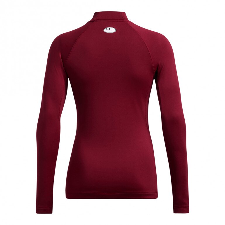 Damski longsleeve treningowy Under Armour UA CG Authentics Mockneck - czerwony