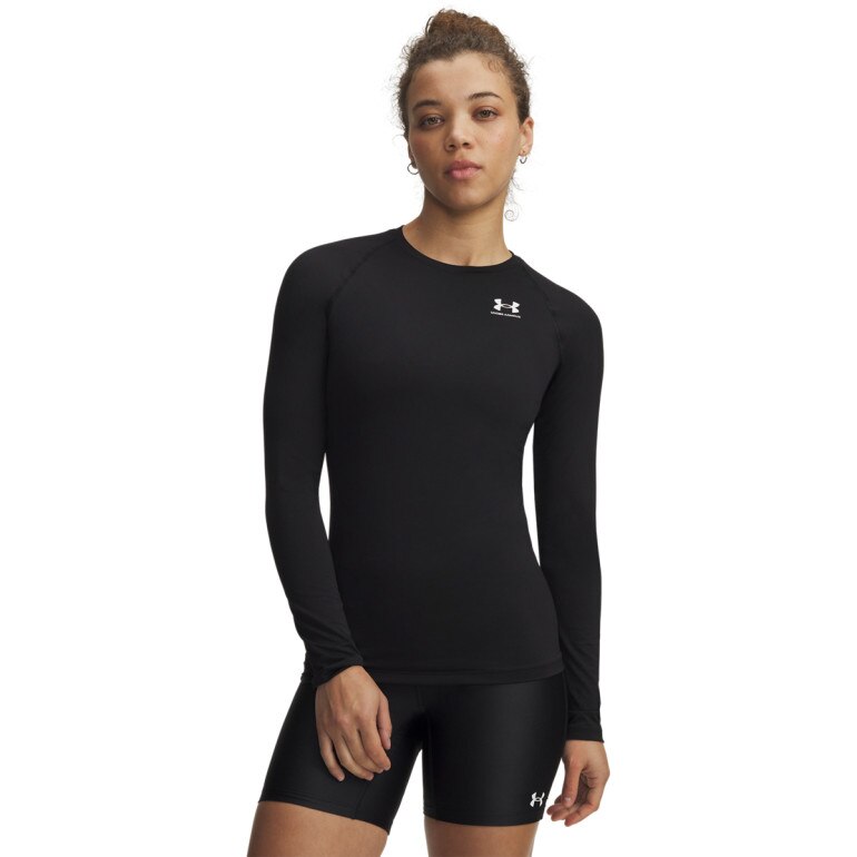 Damski longsleeve treningowy Under Armour UA HG Authentics Comp LS - czarny