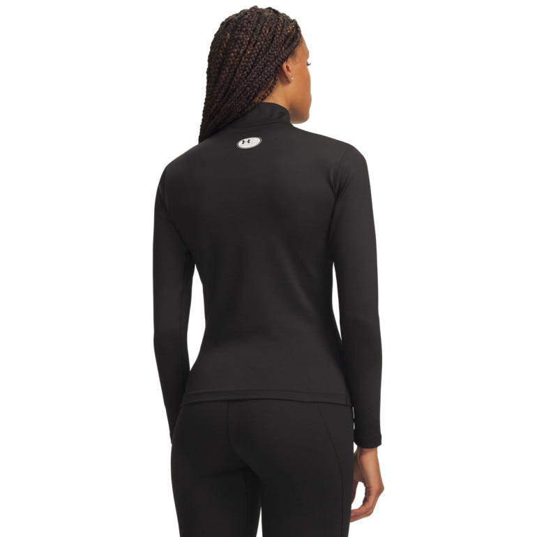 Damski półgolf treningowy Under Armour UA ColdGear Mock - czarny