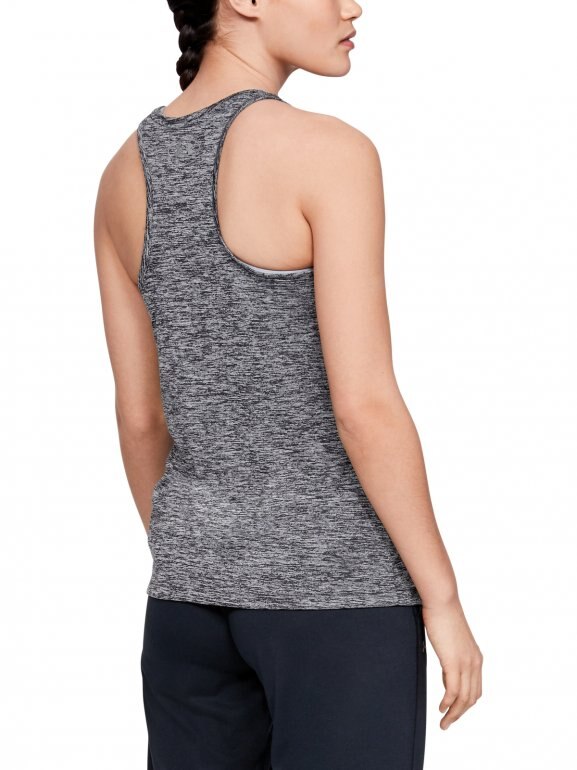 Damski top do biegania UNDER ARMOUR Tech Tank - Twist - szary