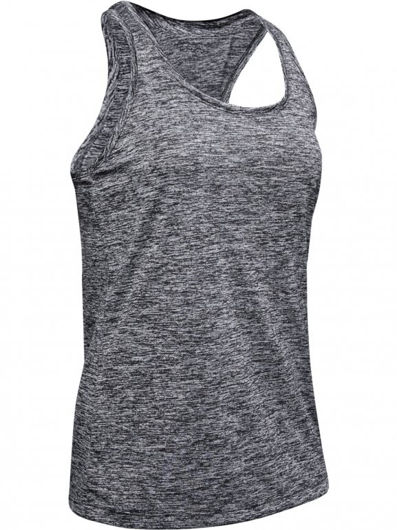 Damski top do biegania UNDER ARMOUR Tech Tank - Twist - szary