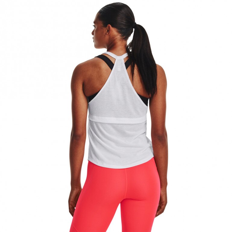 Damski top do biegania Under Armour UA Streaker Tank - biały