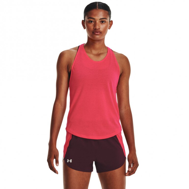 Damski top do biegania Under Armour UA Streaker Tank - różowy