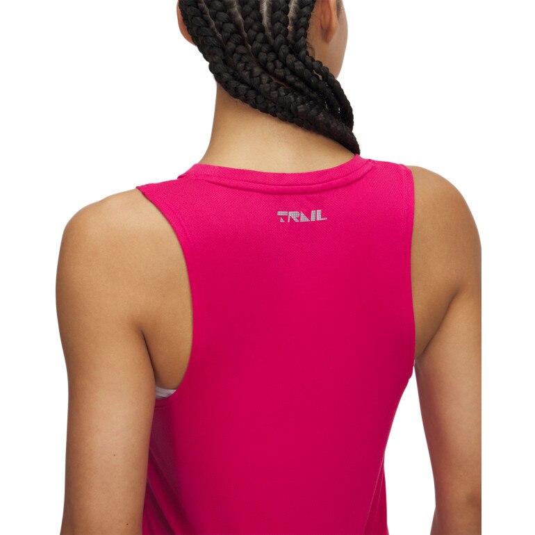 Damski top do biegania Under Armour UA Trail Run Tank - różowy