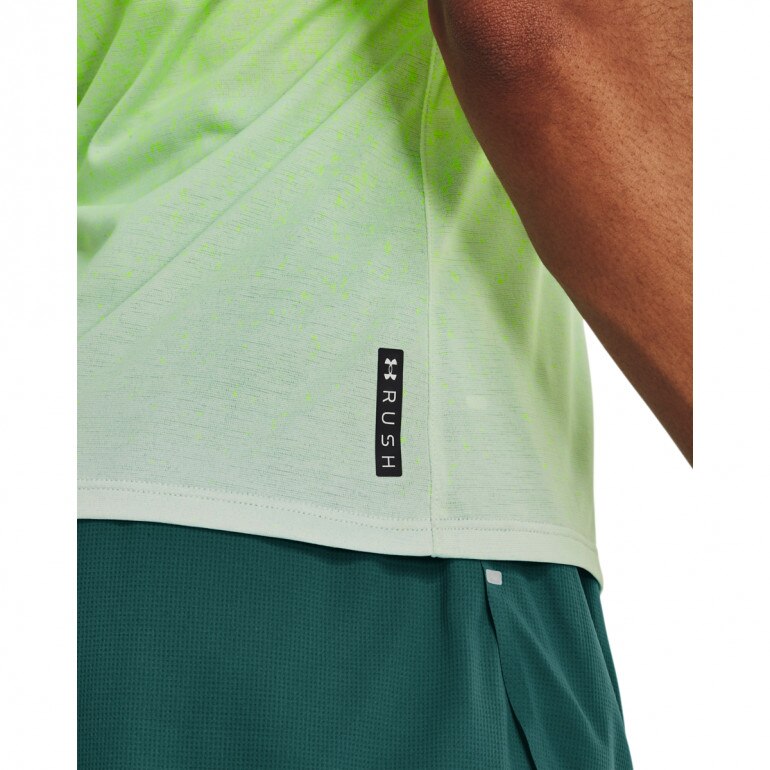 Damski top do biegania Under Armous UA Rush Run Singlet - limonka 