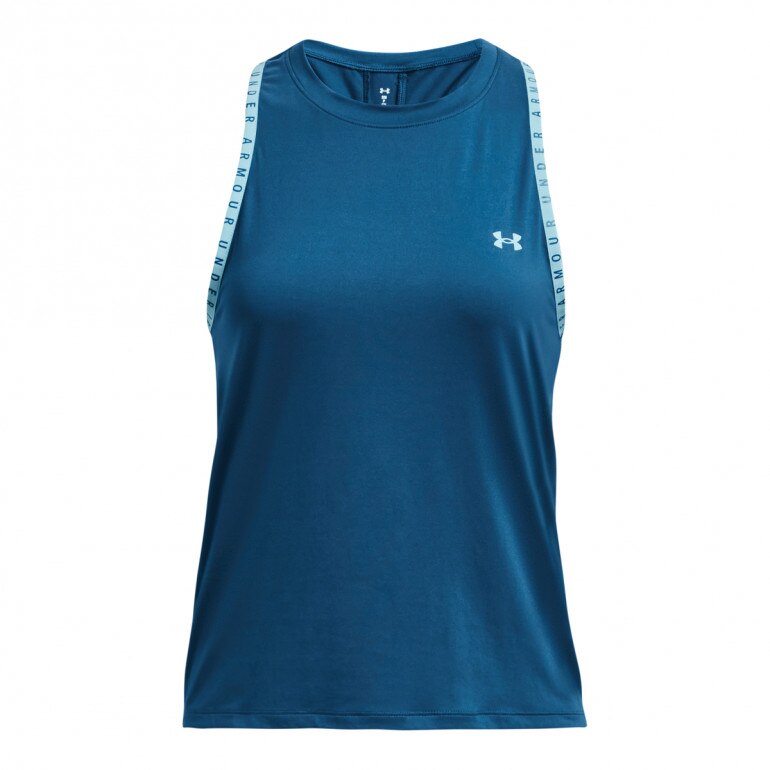 Damski top treningowy Under Armour Knockout Novelty Tank - niebieski