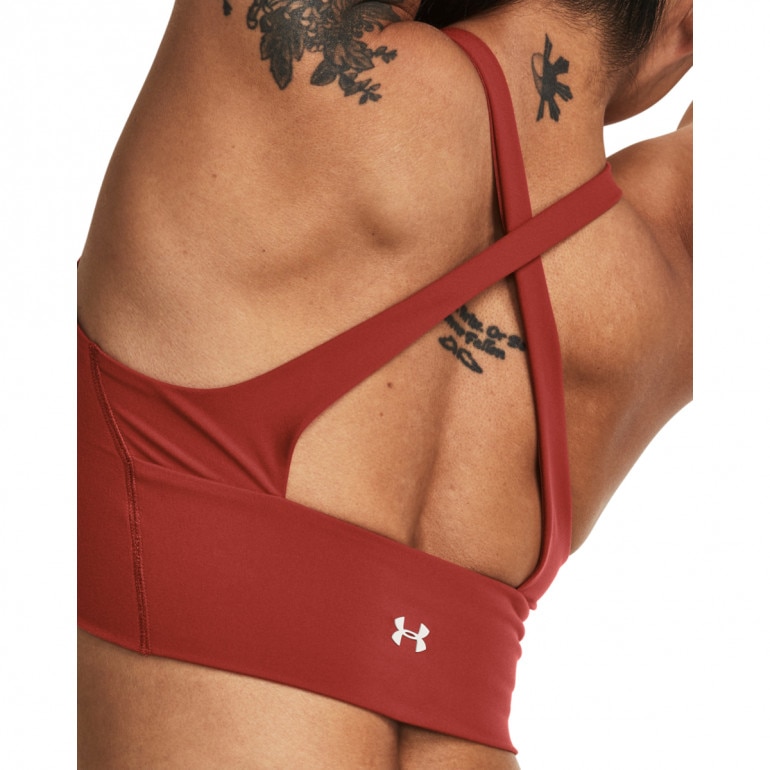 Damski top treningowy Under Armour Project Rock LetsGo Crssover Top - brązowy