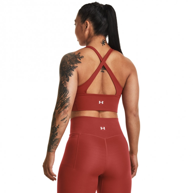 Damski top treningowy Under Armour Project Rock LetsGo Crssover Top - brązowy