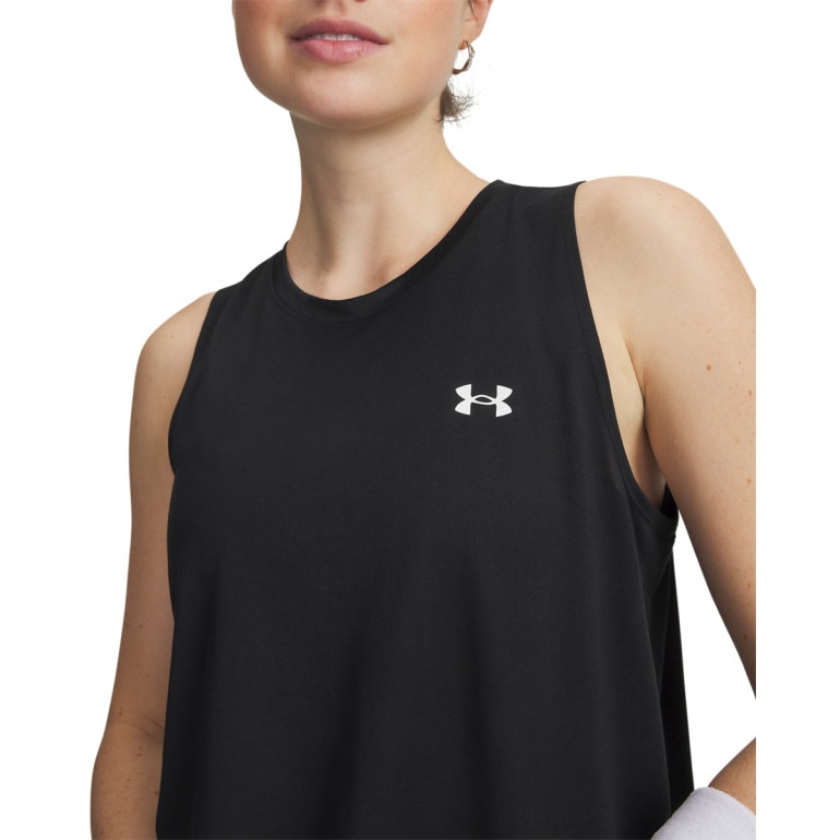 Damski top treningowy Under Armour Tech Tank Solid - czarny
