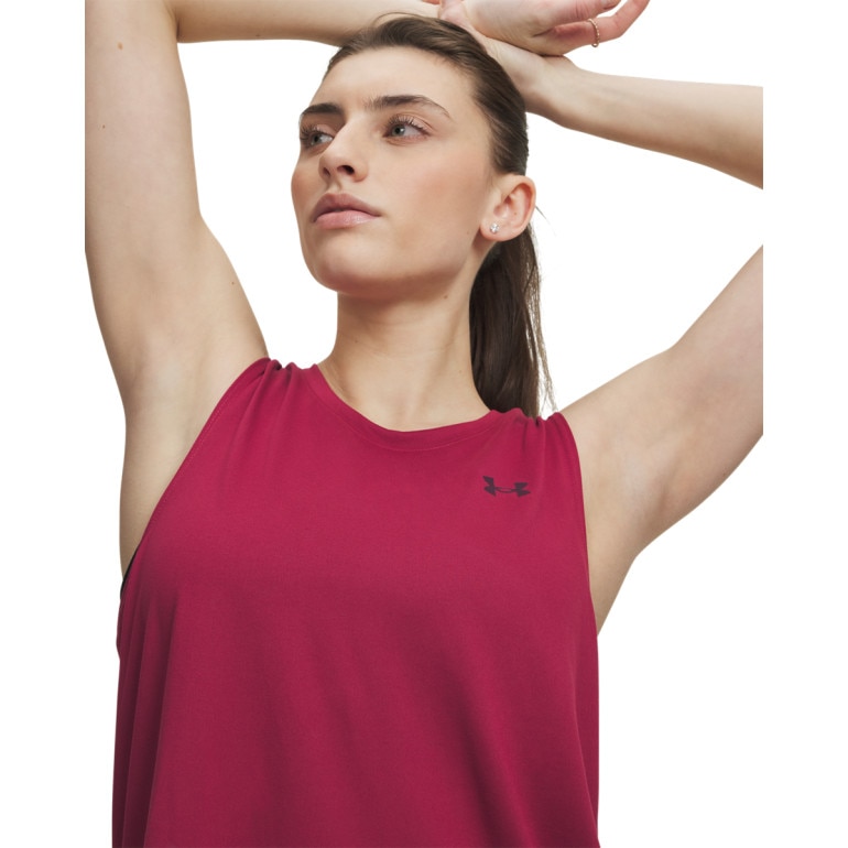 Damski top treningowy Under Armour Tech Tank Solid - czerwony