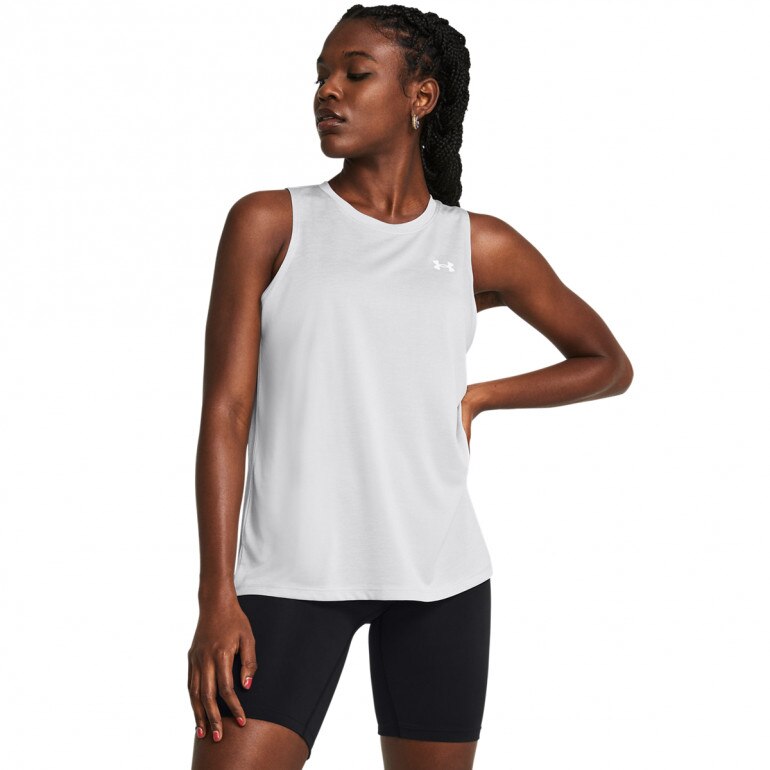 Damski top treningowy Under Armour Tech Tank Twist - szary 