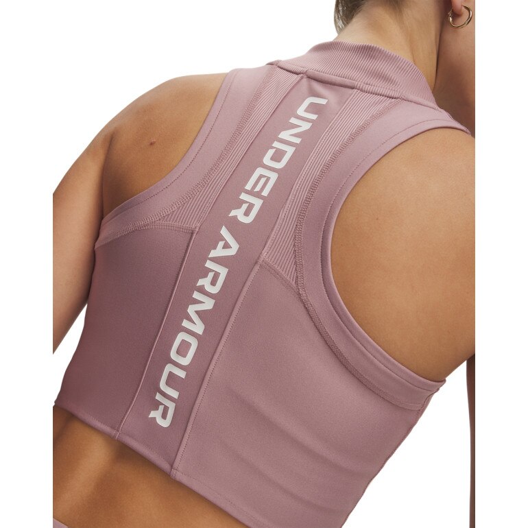 Damski top treningowy Under Armour UA HeatGear Rib Tank - różowy