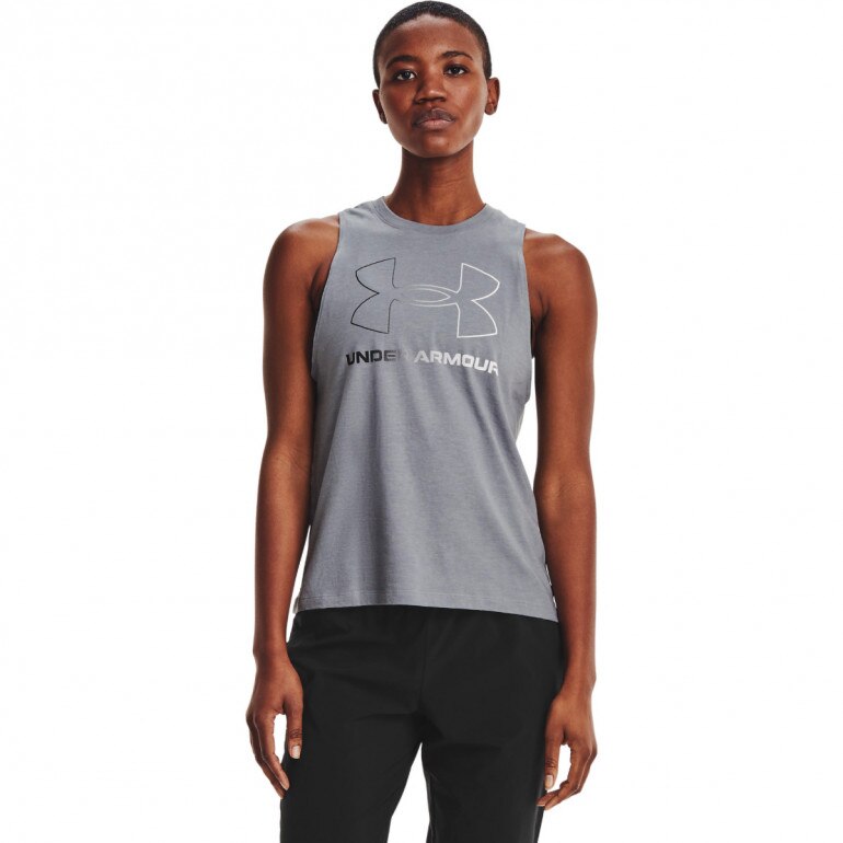Damski top Under Armour UA Live Rival Tank - szary