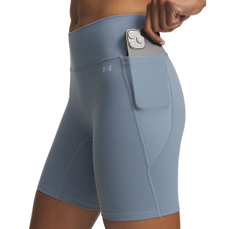 Damskie kolarki treningowe Under Armour Motion Bike Short - niebieskie