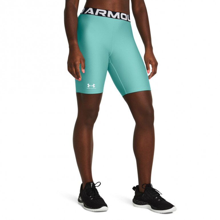 Damskie kolarki treningowe Under Armour UA HG 8in Short - turkusowe