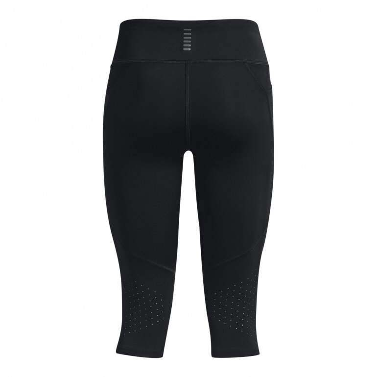 Damskie legginsy do biegania Under Armour UA Launch Capris - czarne