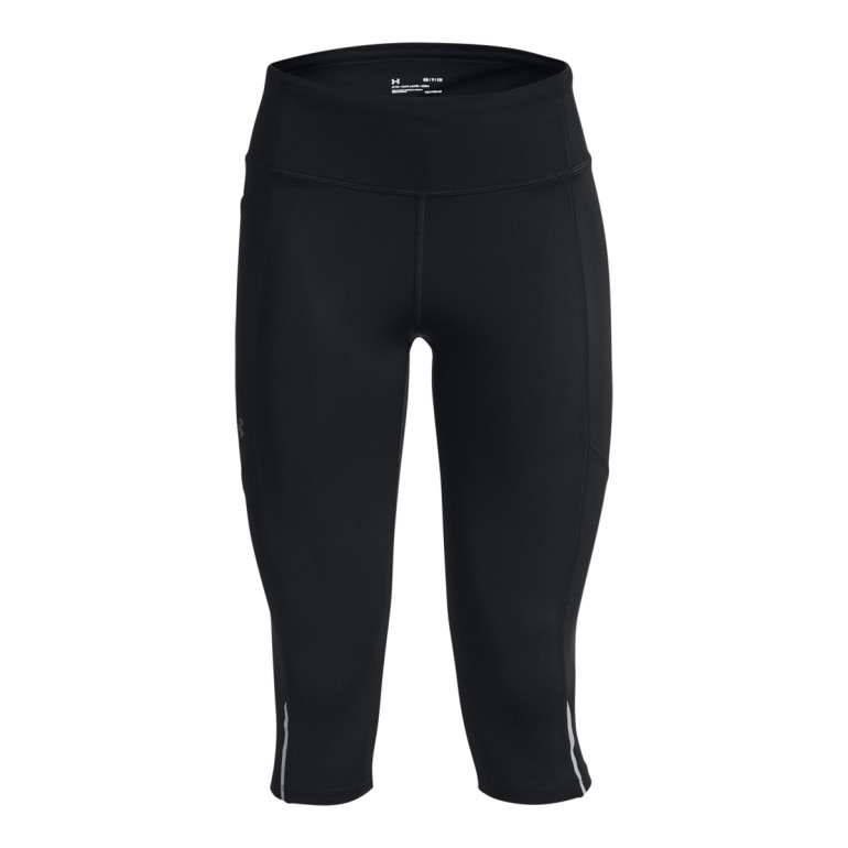 Damskie legginsy do biegania Under Armour UA Launch Capris - czarne